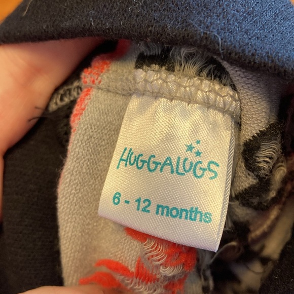 Huggalugs Kids Baby Size 6-12 Month Set of Two Knit Crawling Pants Dog Baseball - Picture 9 of 10